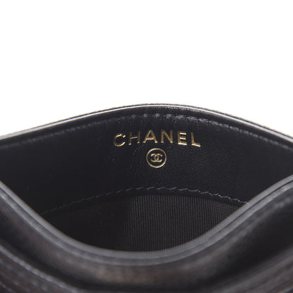 Chanel Caviar Quilted Boy Card Holder Black 6 of 8