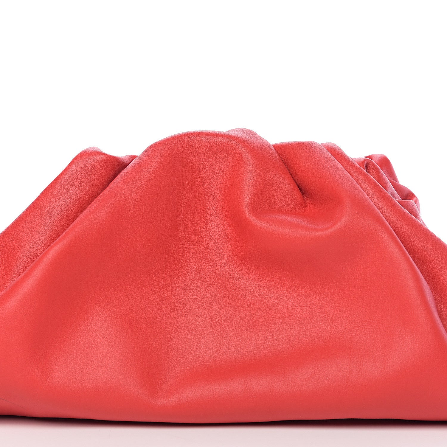 Bottega Veneta Smooth Butter Calf The Pouch Oversized Clutch Bright Red 6 of 8
