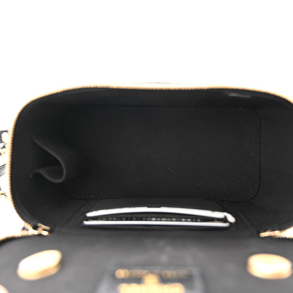 Chanel Goatskin Quilted Punk Essentials Vanity Case With Chain Black 5 of 11