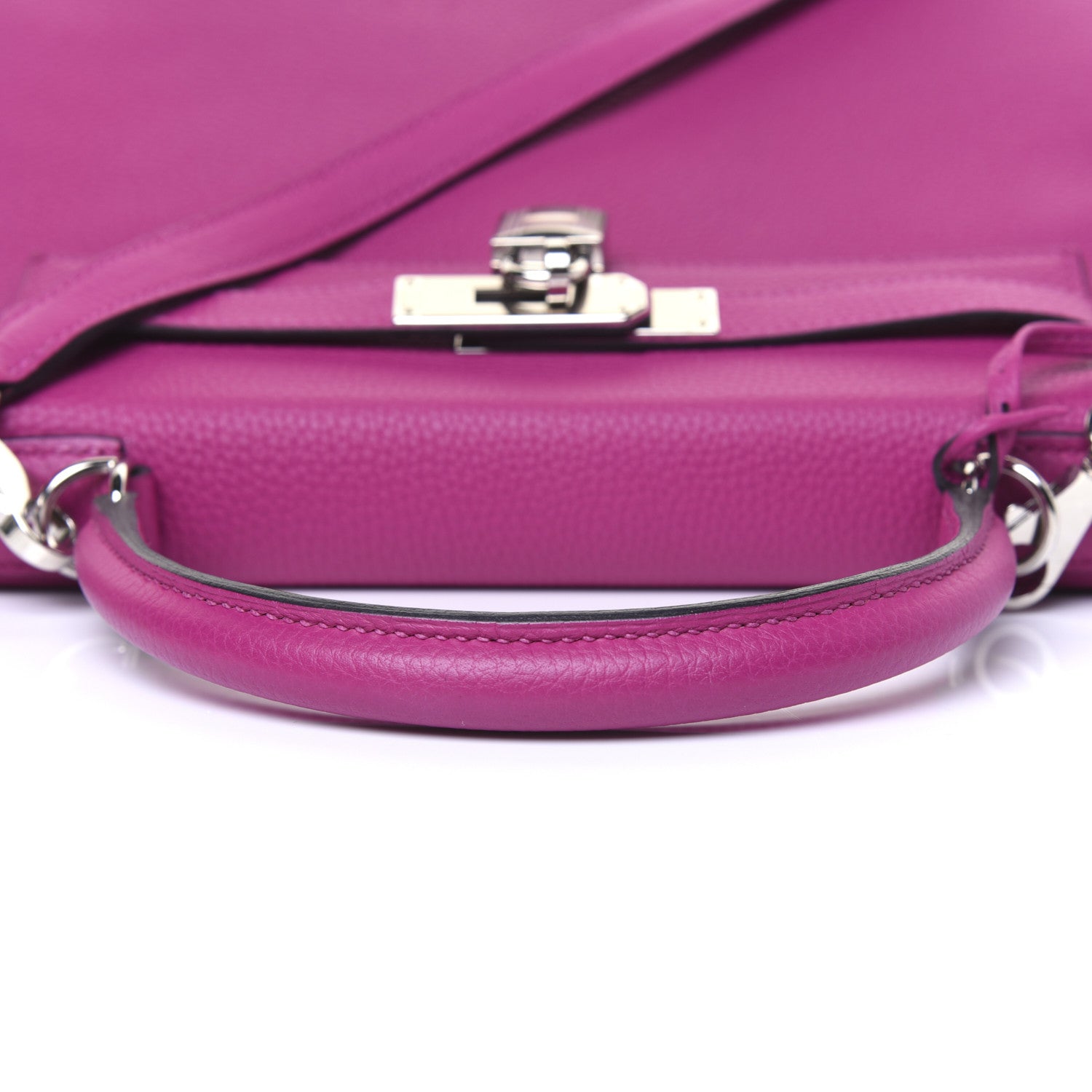Hermes Togo Kelly Retourne 28 Rose Pourpre 10 of 42