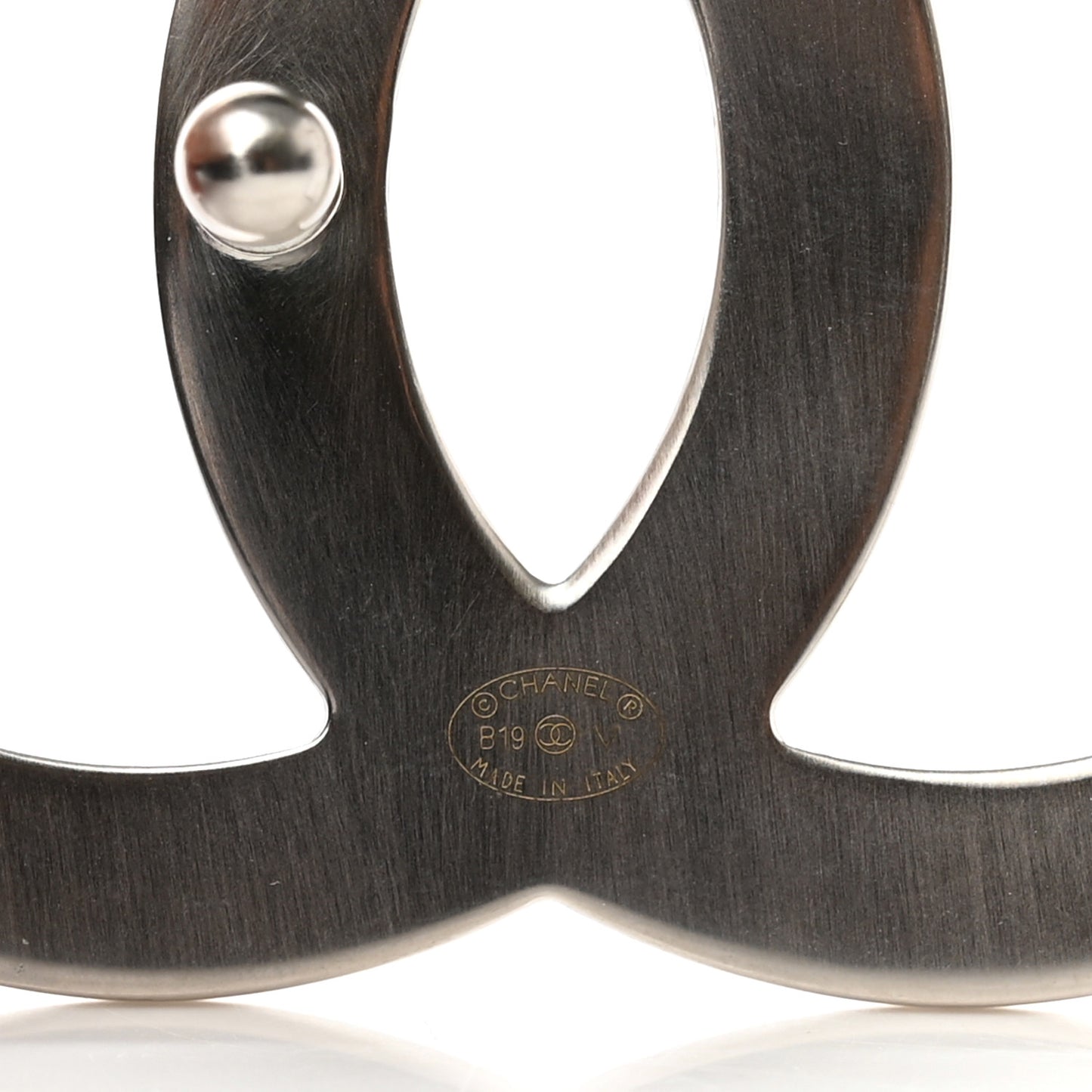 Calfskin CC Reversible Belt 85 Black Burgundy