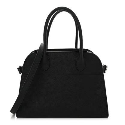 The Row Grained Calfskin Soft Margaux 10 Bag Black 1 of 10
