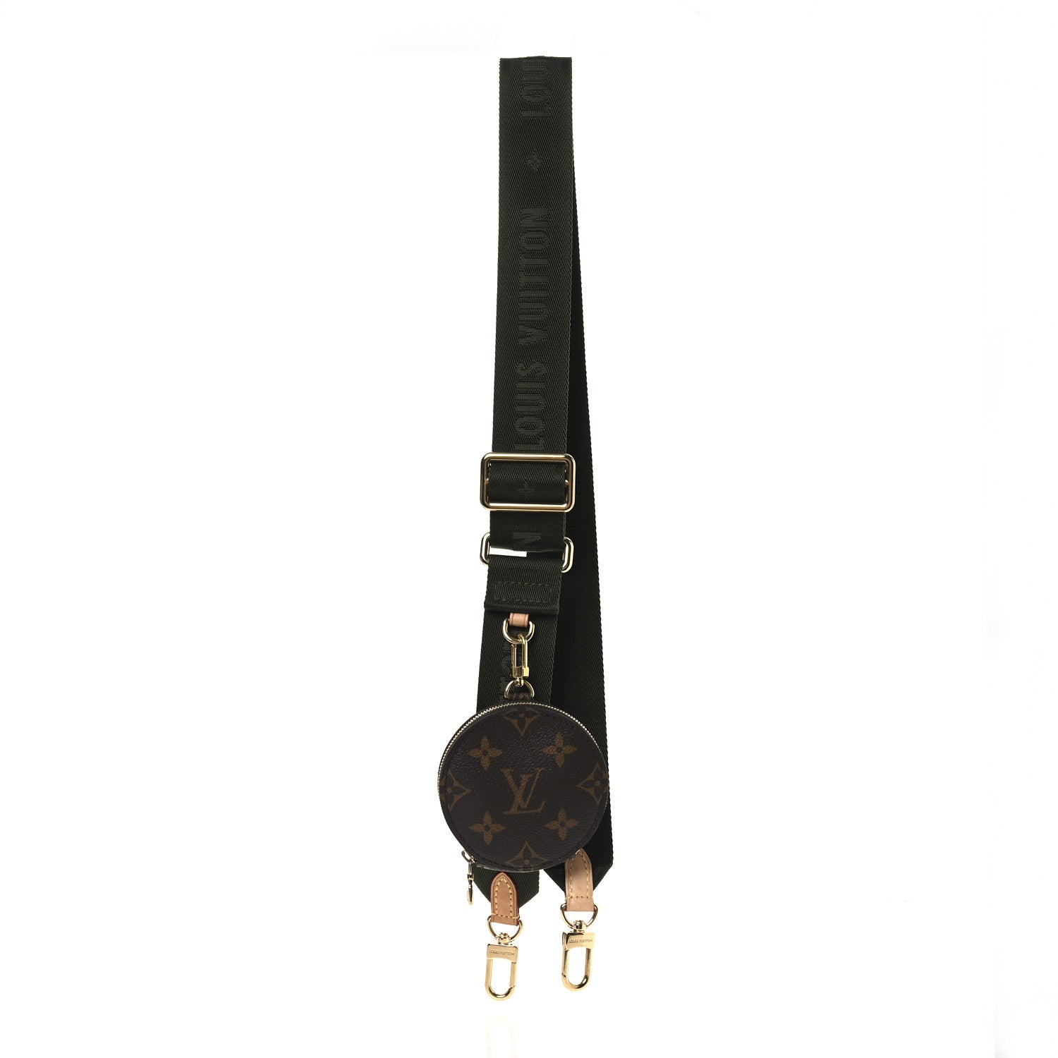 Louis Vuitton Nylon Monogram Strap with Coin Purse Kaki 1 of 7