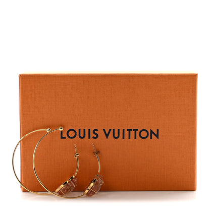 Louis Vuitton A La Folie Hoop Earrings Gold 4 of 4