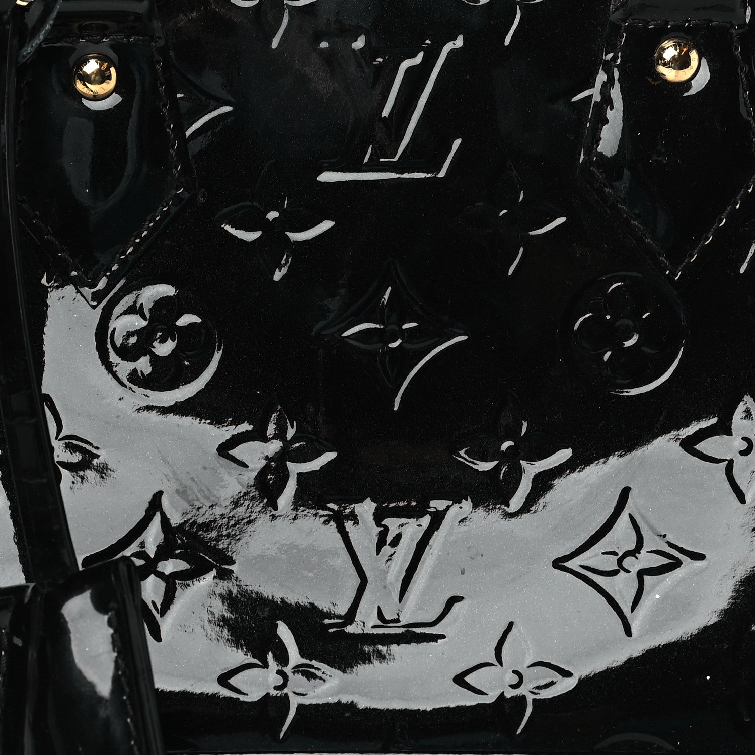 Louis Vuitton Vernis Alma BB Noir Magnetique 8 of 11