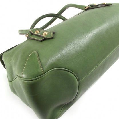 Gucci Leather Large Horsebit Flap Tote Hobo Bag Green 5 of 10