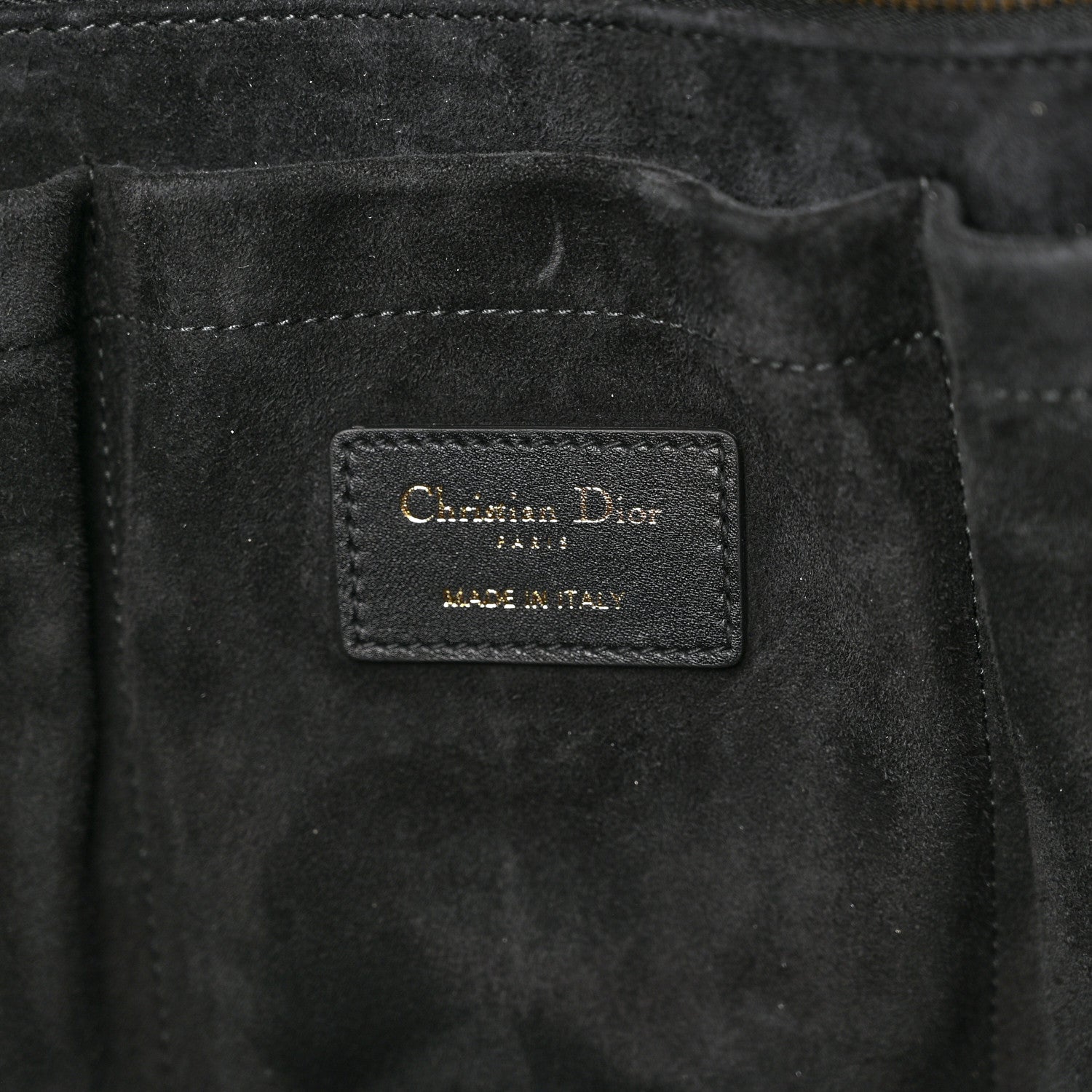 Christian Dior Calfskin Archicannage Medium Essential Tote Black 6 of 12
