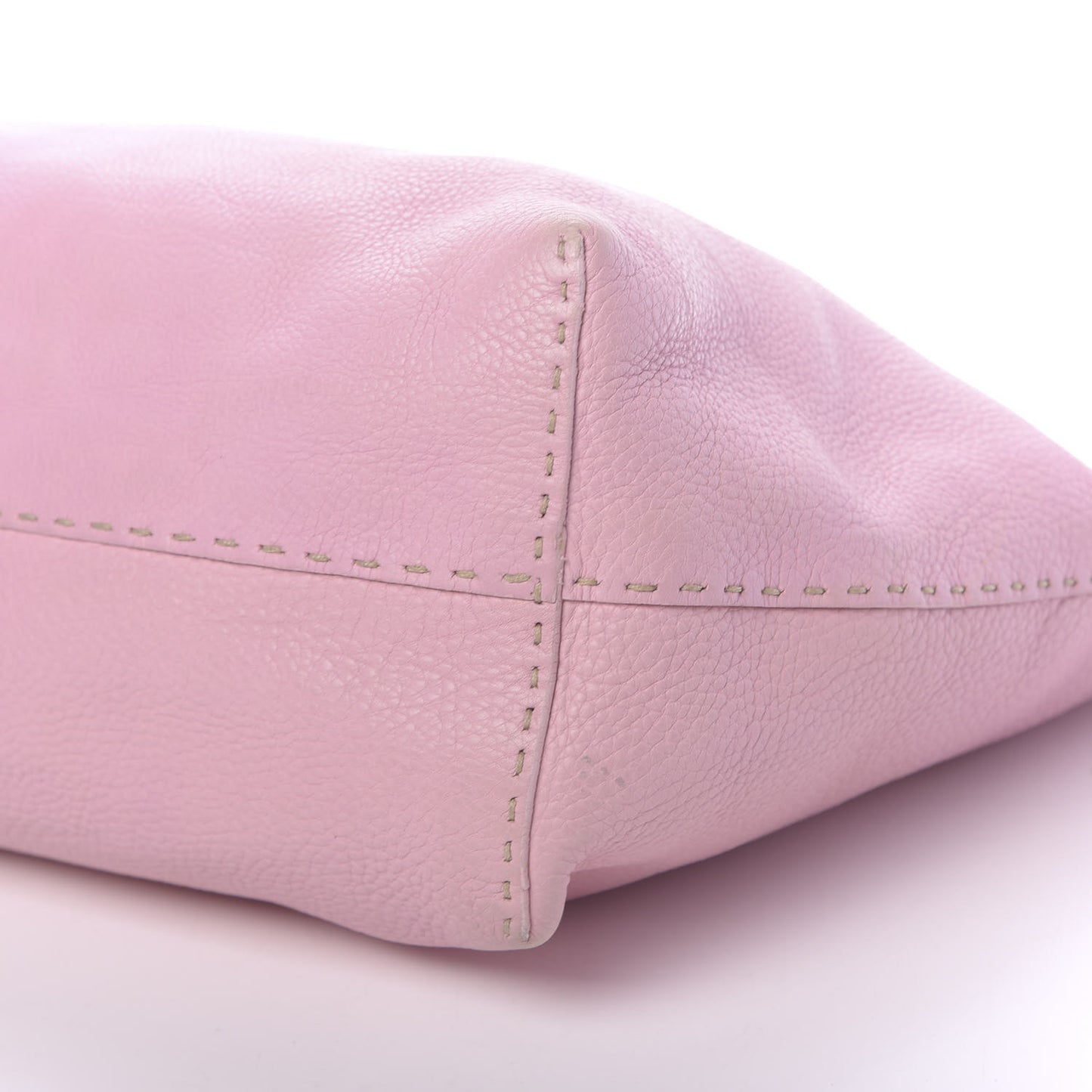 Calfskin Romano Selleria Roll Tote Rosa