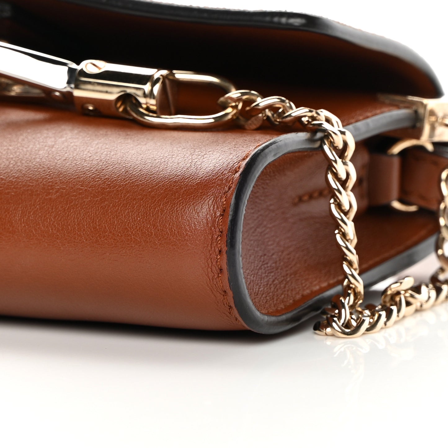 Suede Calfskin Mini Faye Shoulder Bag Tobacco