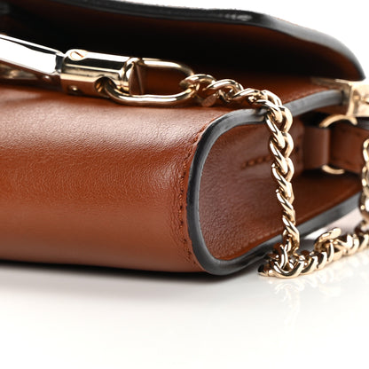 Chloe Suede Calfskin Mini Faye Shoulder Bag Tobacco 10 of 13