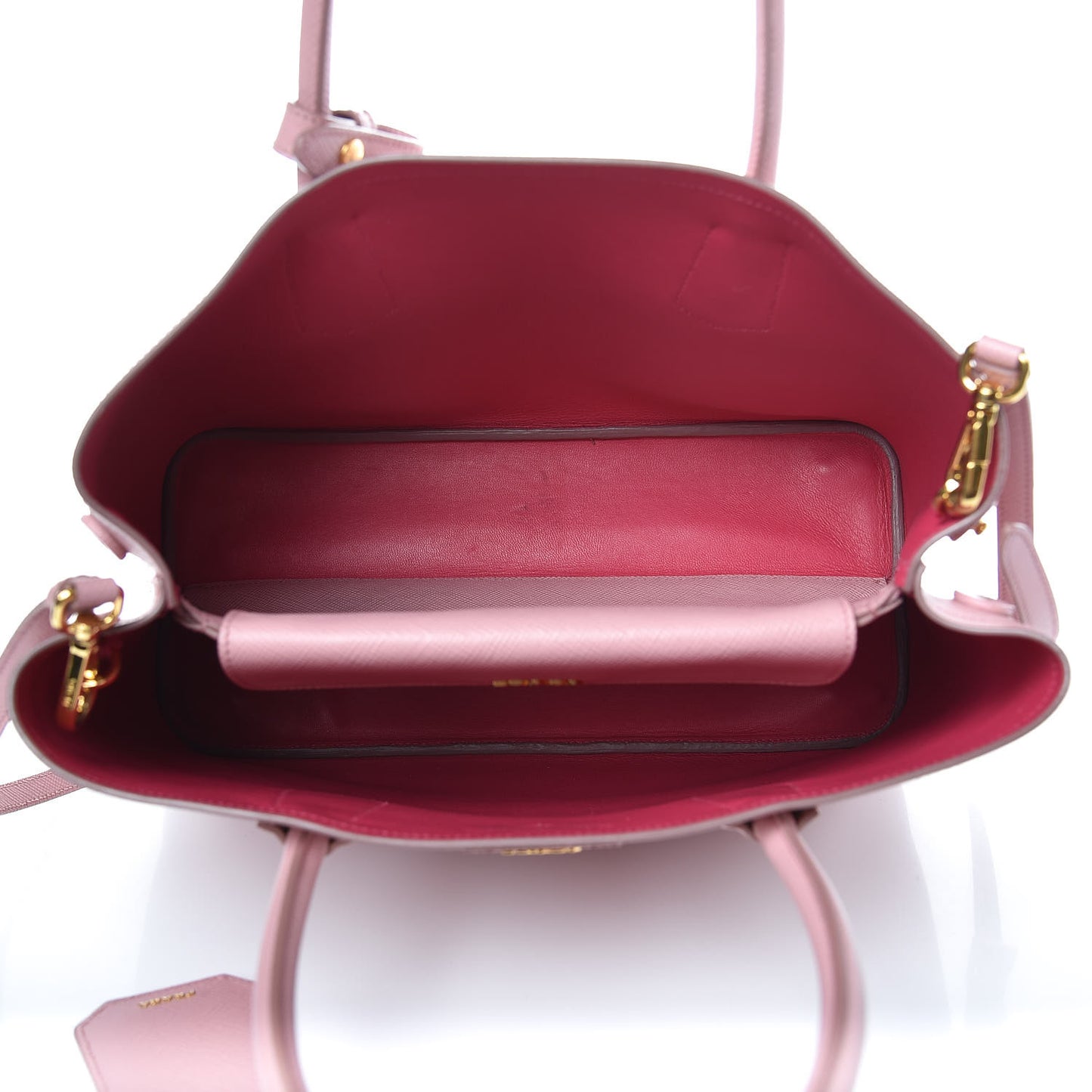 Saffiano Cuir Medium Double Bag Pesco
