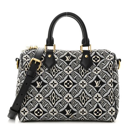 Louis Vuitton Jacquard Since 1854 Speedy Bandouliere 25 Grey 1 of 9