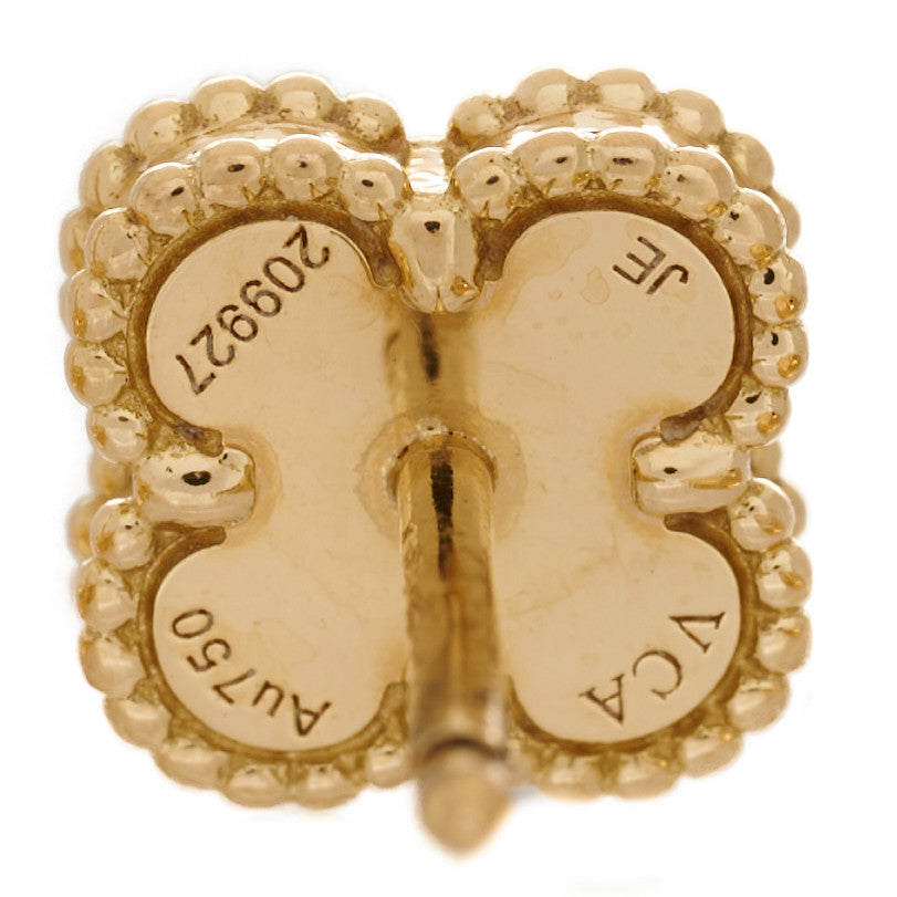 18K Yellow Gold Mother of Pearl Sweet Alhambra Earrings