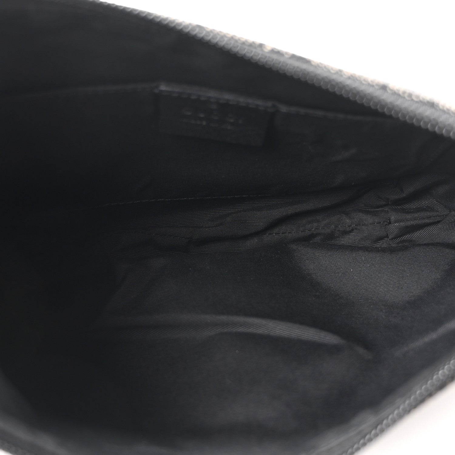 Gucci Denim Monogram Pochette Black 5 of 10