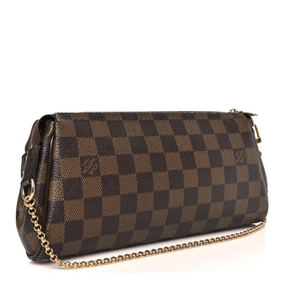 Louis Vuitton Damier Ebene Eva Clutch 2 of 9