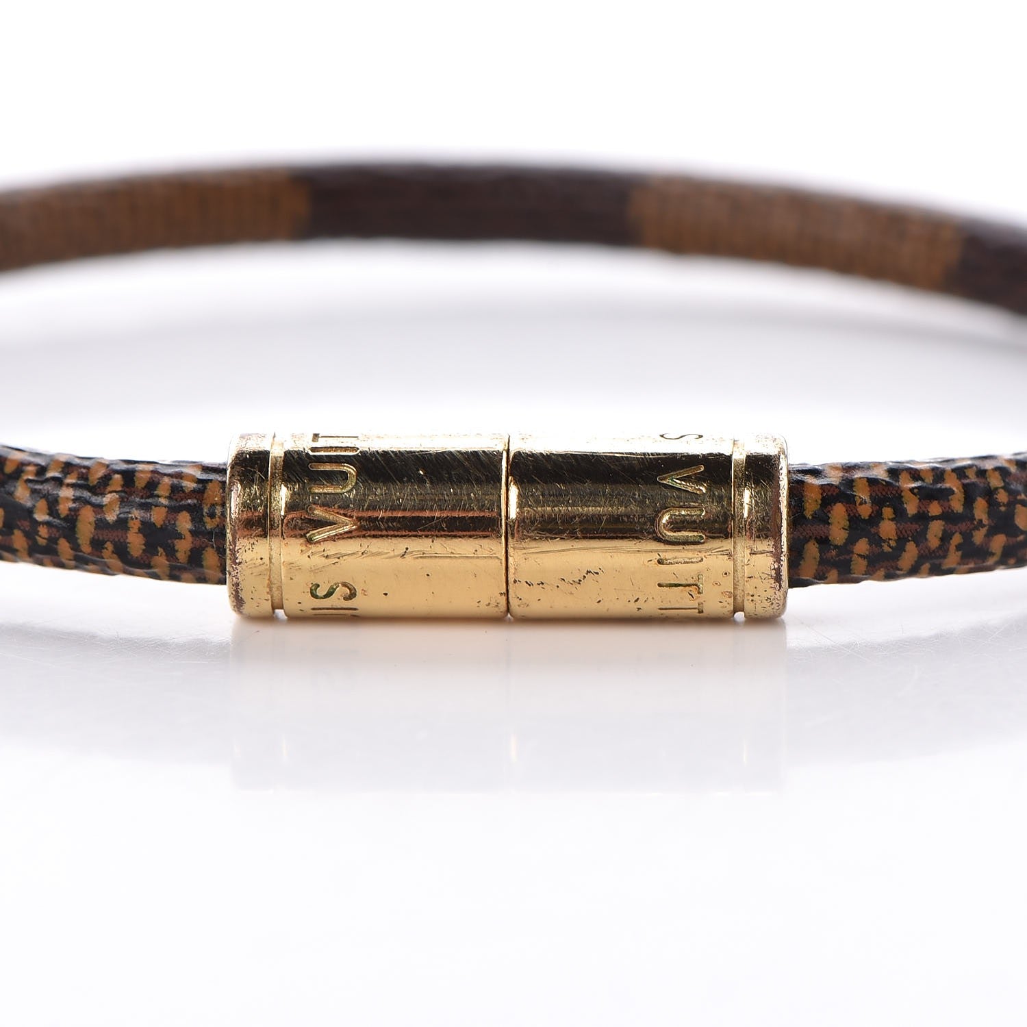 Louis Vuitton Damier Ebene Keep It Bracelet 17 4 of 6