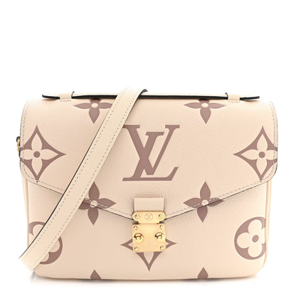 Louis Vuitton Empreinte Monogram Giant Pochette Metis Creme Bois De Rose 1 of 10