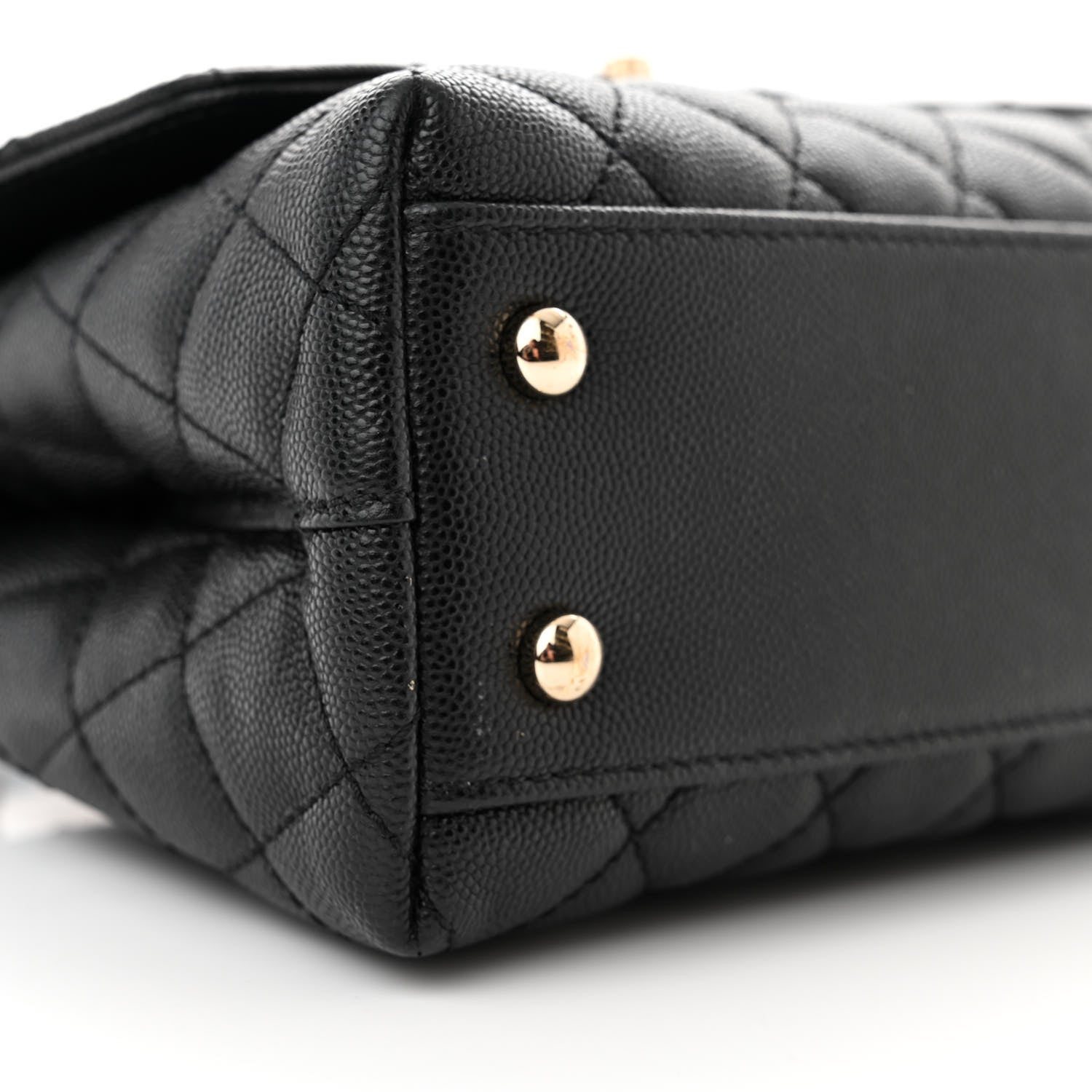 Chanel Caviar Quilted Mini Coco Handle Flap Black 9 of 10