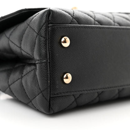 Chanel Caviar Quilted Mini Coco Handle Flap Black 9 of 10
