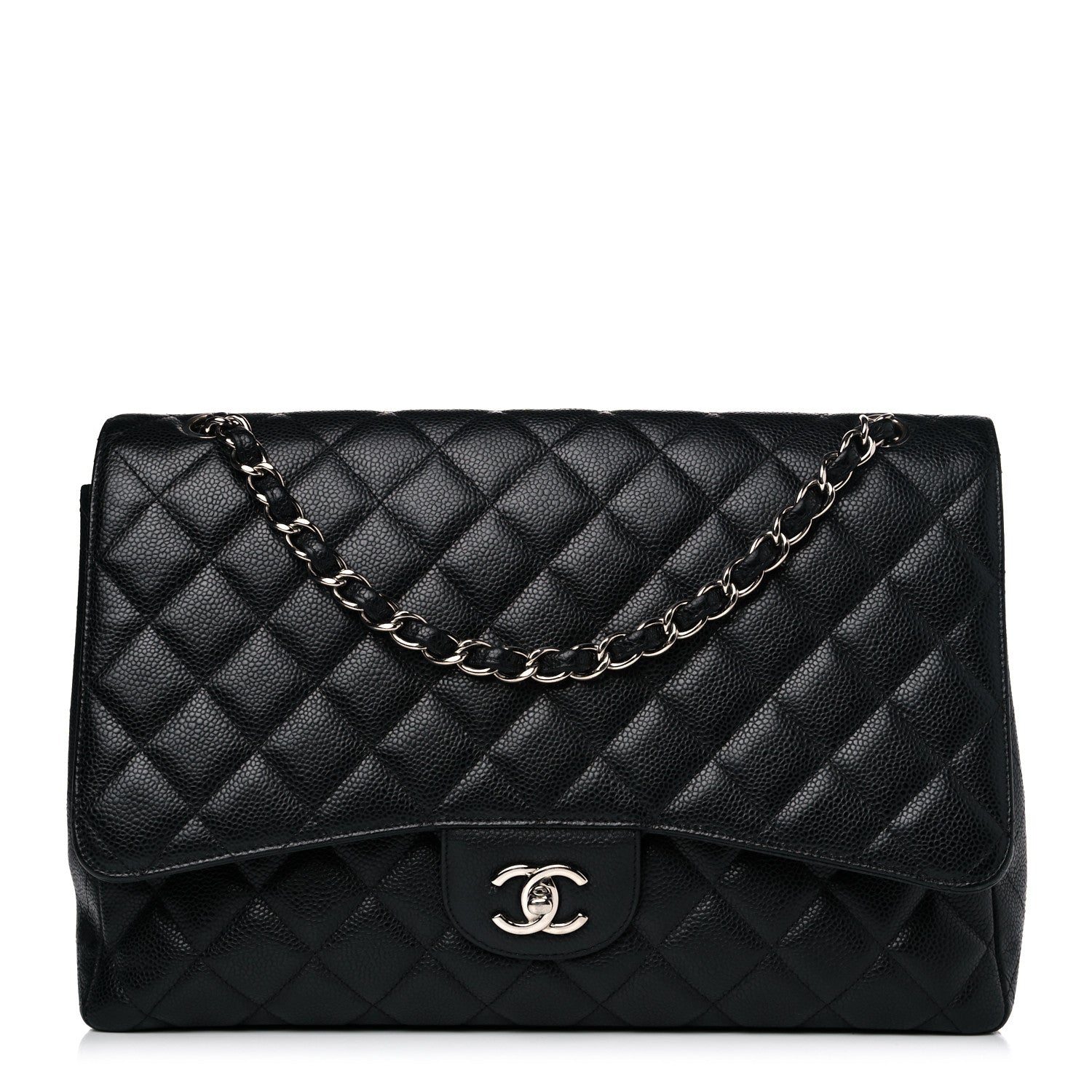 Chanel Caviar Quilted Maxi Single Flap Black 1 of 16