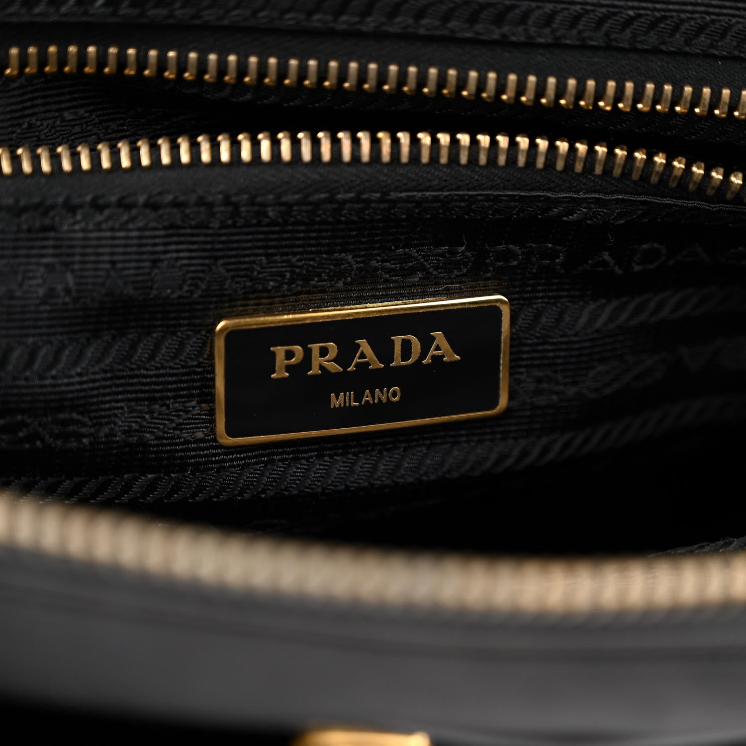Prada Tessuto Nylon Saffiano Tote Black 6 of 14