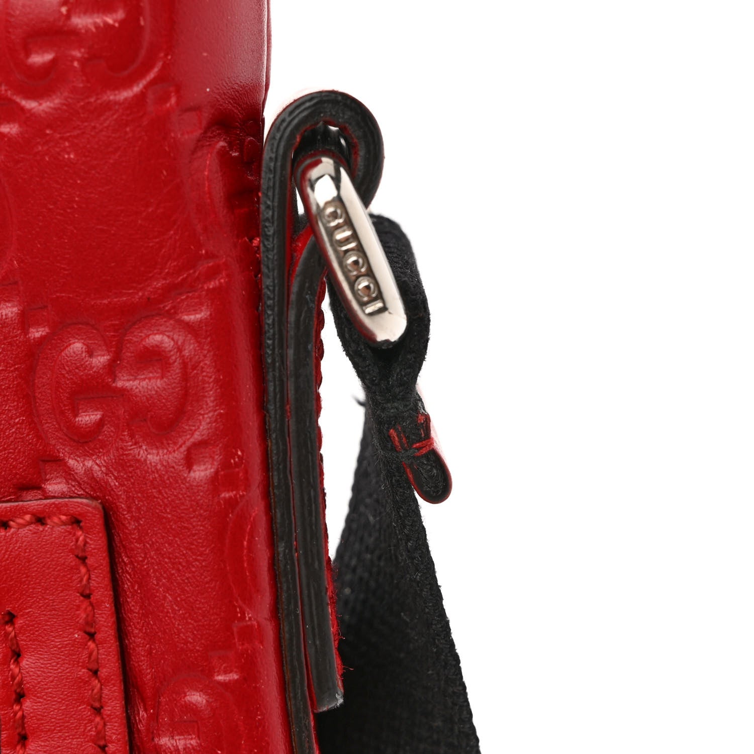 Gucci Guccissima Signature Small Messenger Bag Hibiscus Red 13 of 13