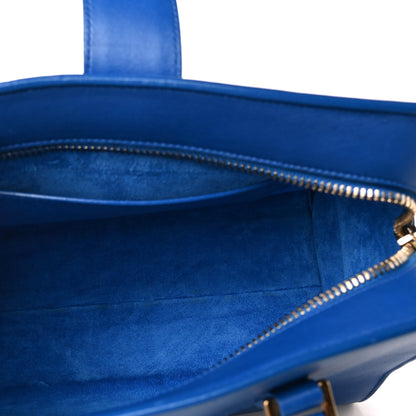 Saint Laurent Calfskin Monogram Baby Cabas Blue 4 of 4