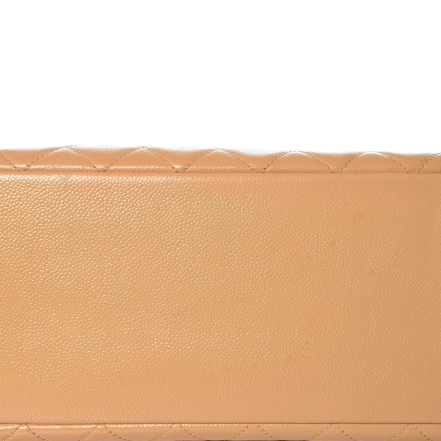 Caviar Quilted Grand Shopping Tote GST Beige
