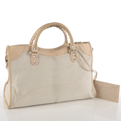 Balenciaga Pony Hair Swarovski Crystal City Bianco 4 of 14