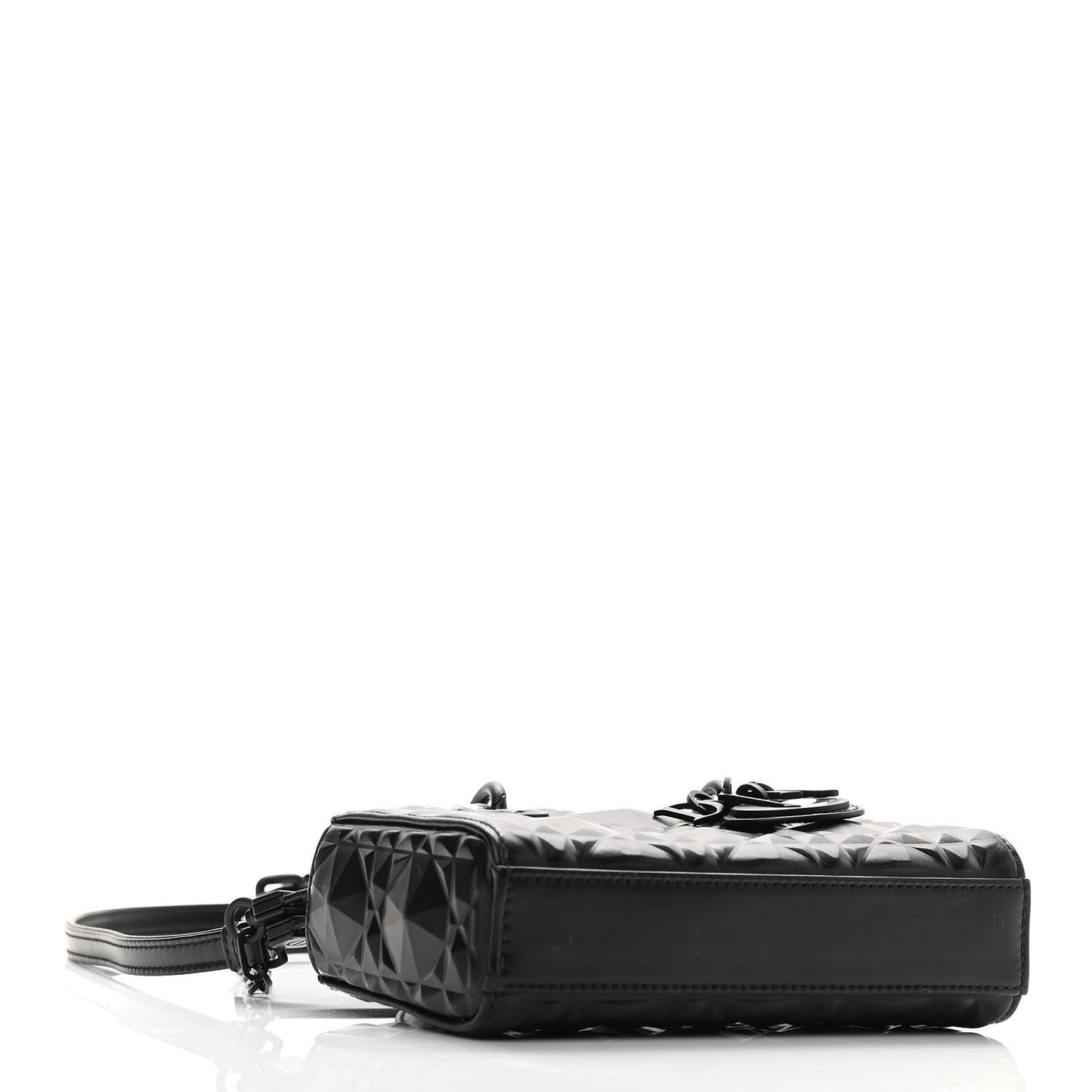 Calfskin Cannage Diamond Micro Lady D-Joy Black