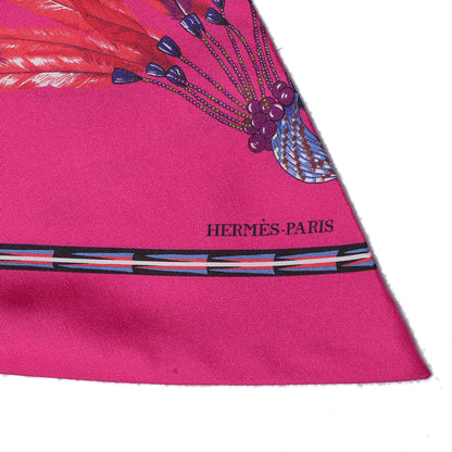 Hermes Silk Brazil Maxi Twilly Fuchsia 5 of 6