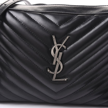 Saint Laurent Calfskin Matelasse Monogram Lou Camera Bag Black 9 of 9