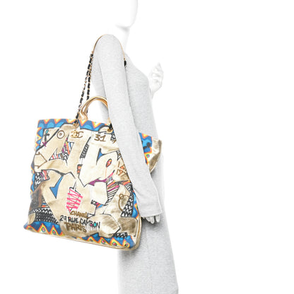 Chanel Graffiti Printed Canvas Street Spirit Tote Multicolor 2 of 15
