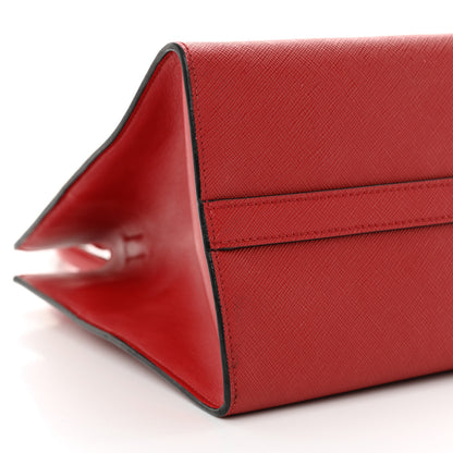 Prada Saffiano Soft Calfskin Tote Fuoco 9 of 11