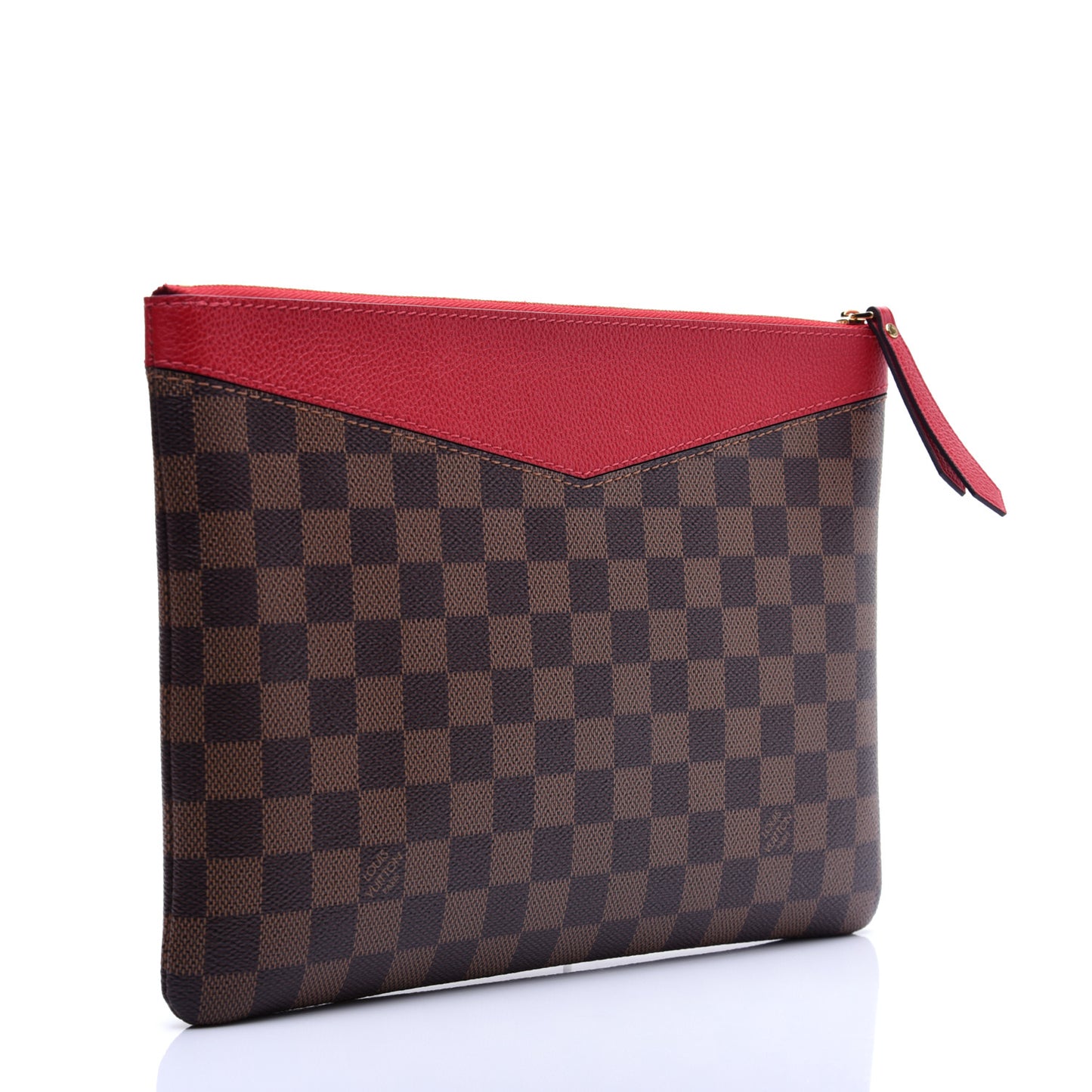 Damier Ebene Daily Pouch Scarlet