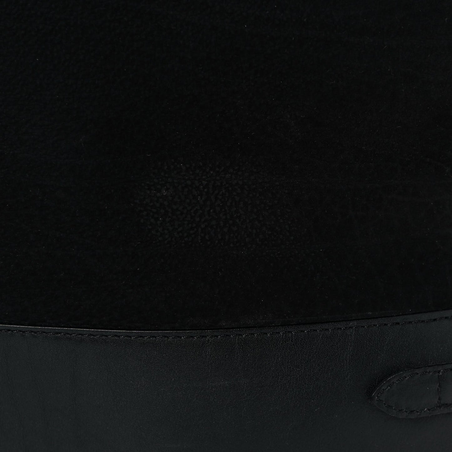 Nubuck Canvas Check Beckett Bucket Bag Black