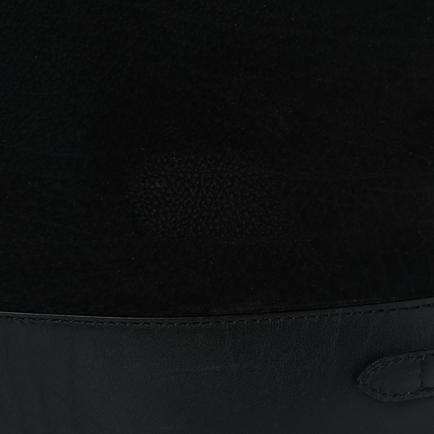 Burberry Nubuck Canvas Check Beckett Bucket Bag Black 13 of 13