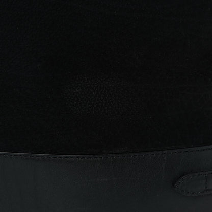 Burberry Nubuck Canvas Check Beckett Bucket Bag Black 13 of 13