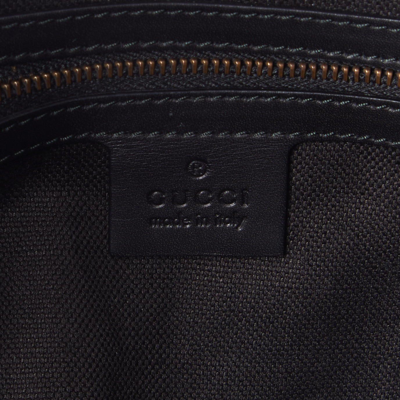 Nubuck Brocade Large Soft Stirrup Shoulder Bag Black