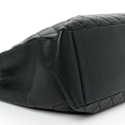 Chanel Caviar Quilted Grand Shopping Tote GST Black 9 of 11