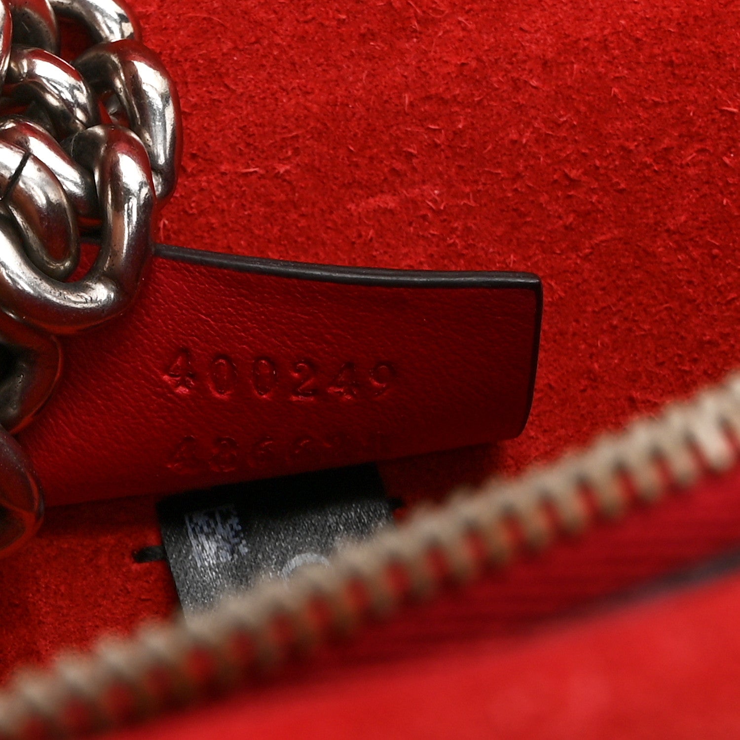 Gucci GG Supreme Monogram Small Dionysus Shoulder Bag Red 7 of 10