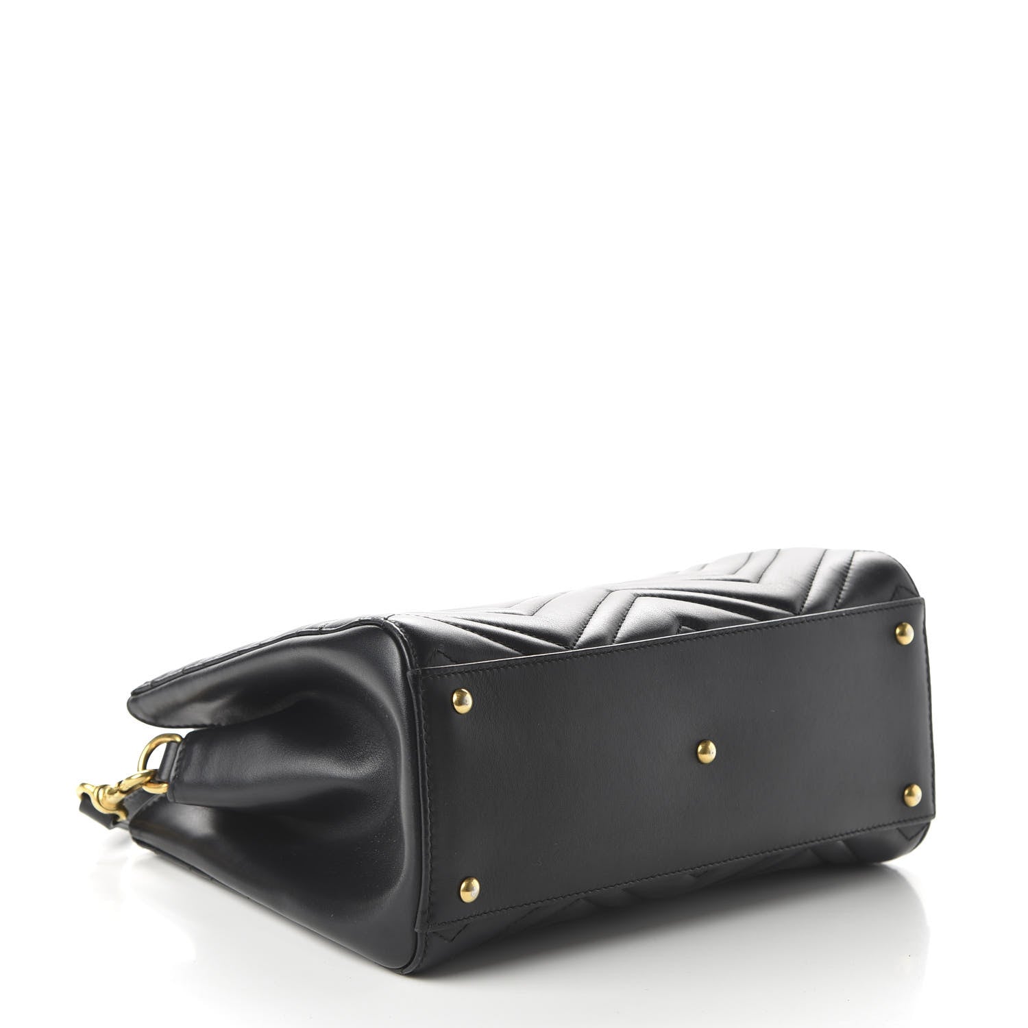 Gucci Calfskin Matelasse Small GG Marmont Tote Black 5 of 11
