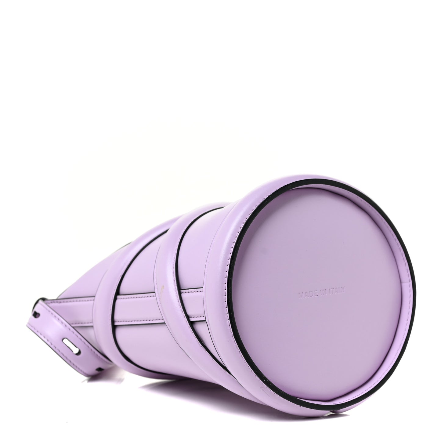 Calfskin The Curve Small Shoulder Bag Lilac