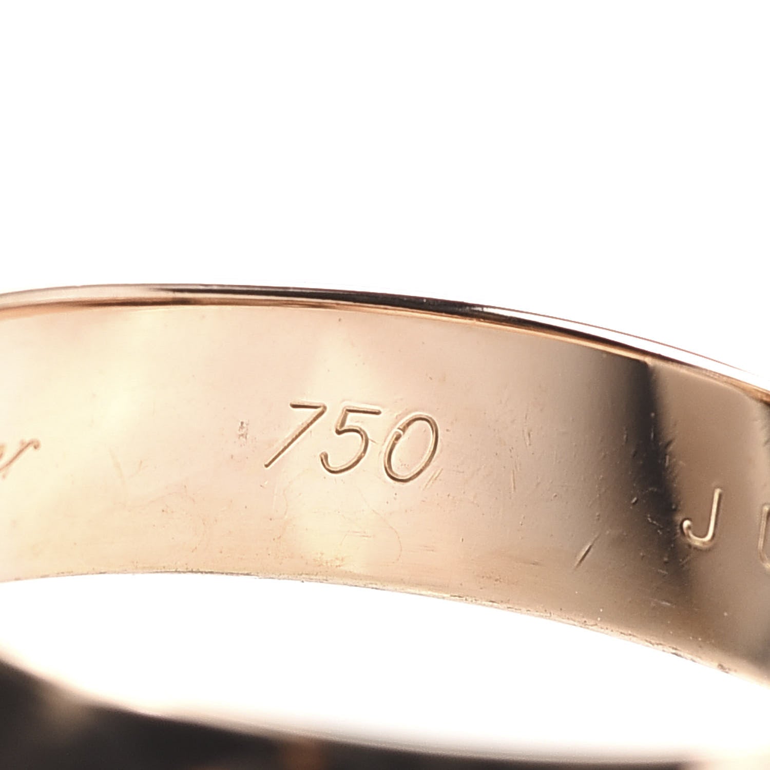 Cartier 18K Pink Yellow White Gold Large Trinity Ring 52 6 7 of 9