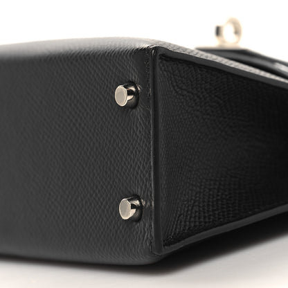 Hermes Epsom Mini Kelly Sellier 20 Black 10 of 11