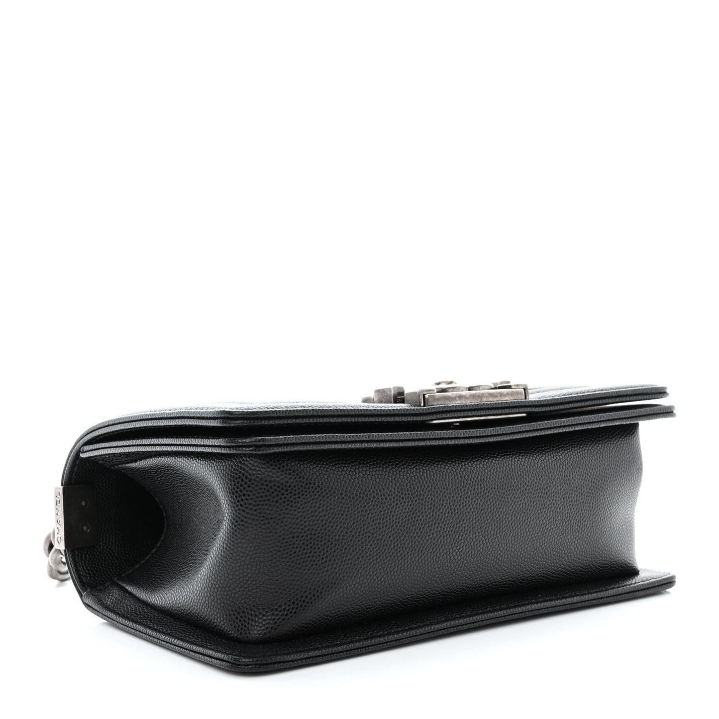 Caviar Quilted Small Boy Flap Black