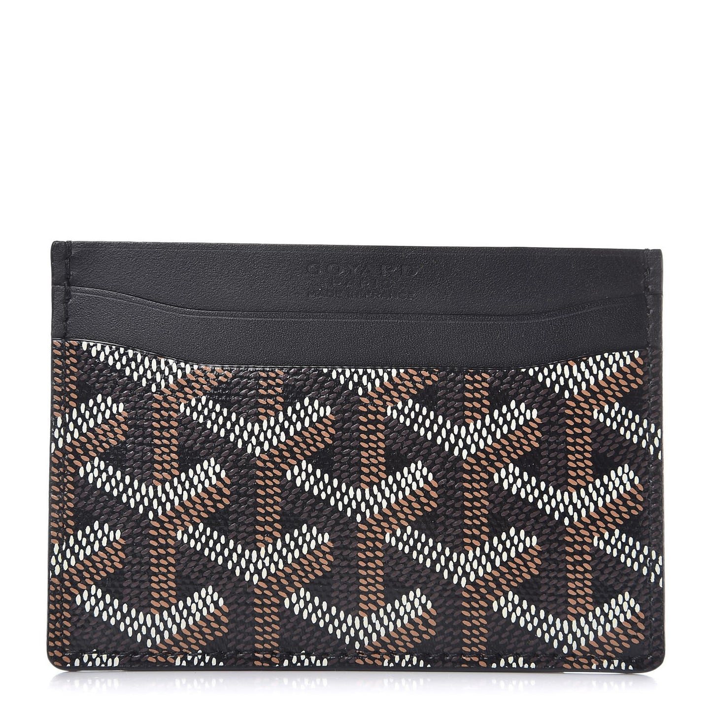 Goyardine Saint Sulpice Card Holder Black