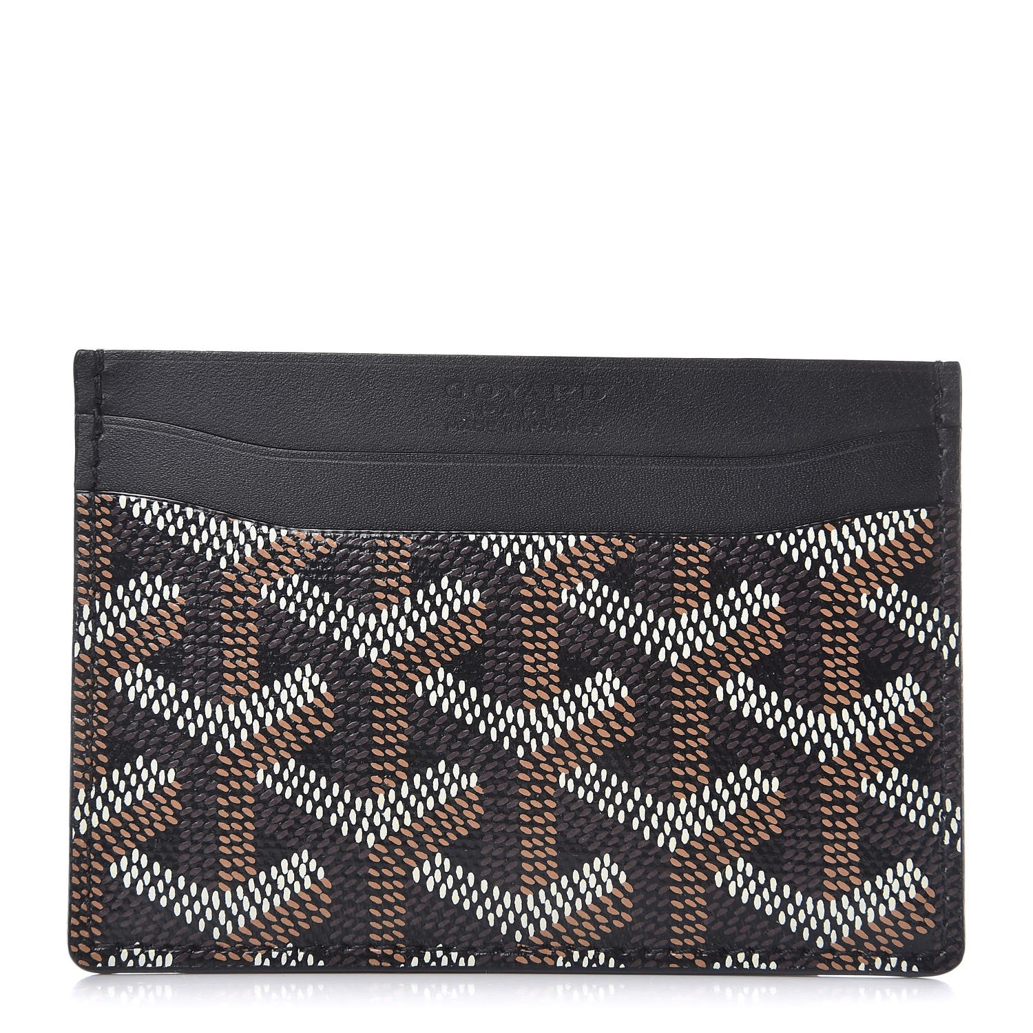 Goyard Goyardine Saint Sulpice Card Holder Black 1 of 7