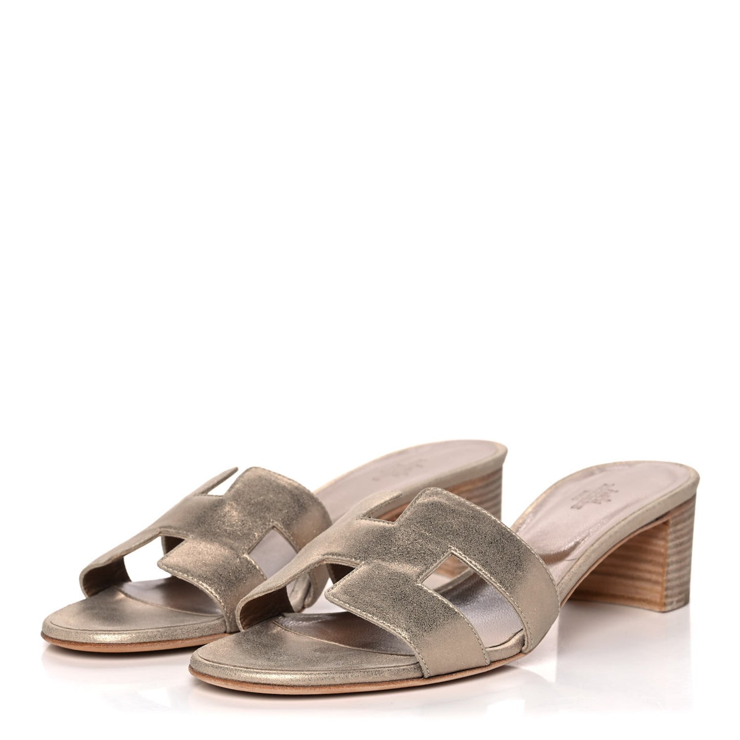 Metallic Nappa Oasis Sandals 39 Gold