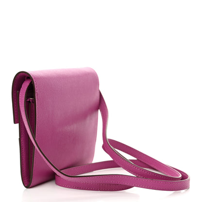 Hermes Chevre Mysore Mini Cinhetic Wallet Rose Pourpre 4 of 11